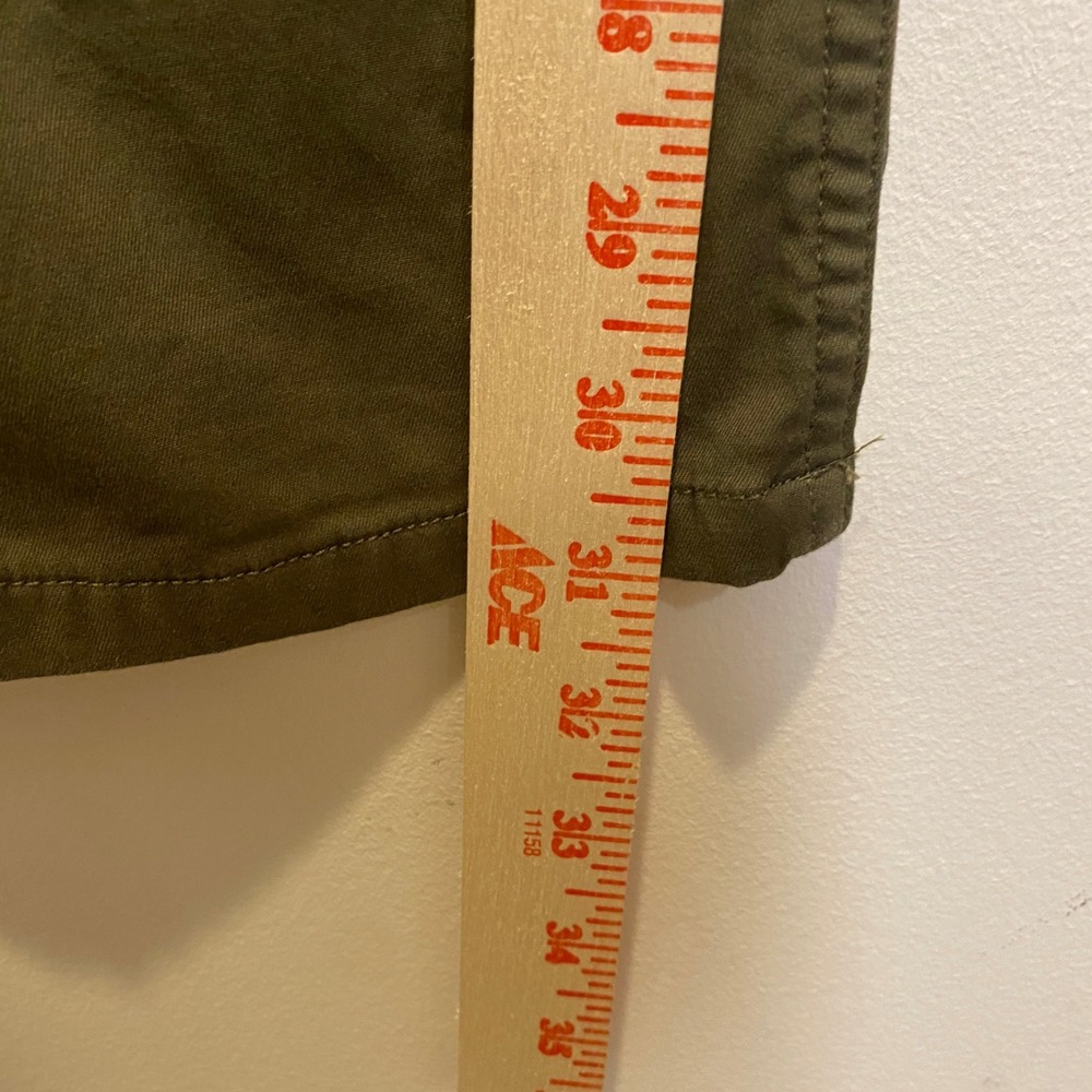 Bonobos Chinos Mens 33x32 Olive Excellent Plaid Flannel Lined Athletic Fit - Picture 9 of 10